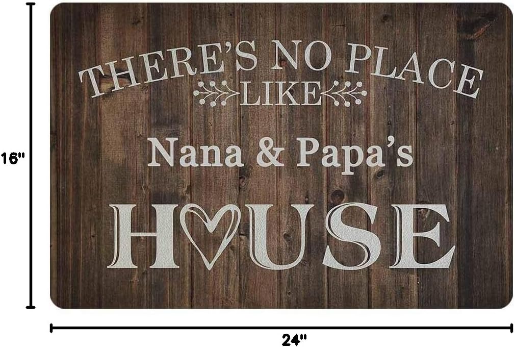 MyPupSocks Custom Door Mats Outside House Personalized Door Mat Text Name