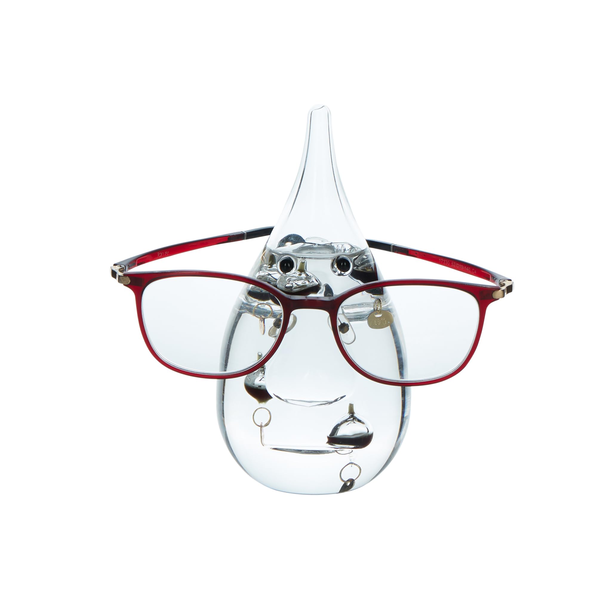 Glasses Holder Galileo Thermometer with 5 Black Colored Balls from 64ºF to 80ºF Galileo Thermometer Gorgeous Gift for Family or Friends Present Home,