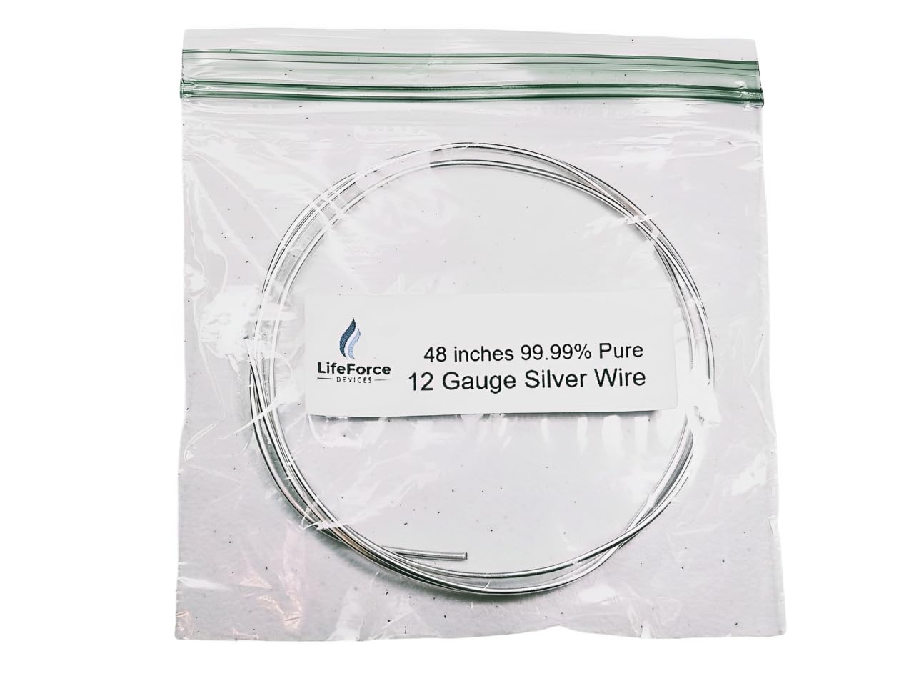 Pure Silver Generator Wire – 9999 Silver Electrode – Pre-Cut 24-Inch 12 Gauge Wire – Fits LifeForce Generators