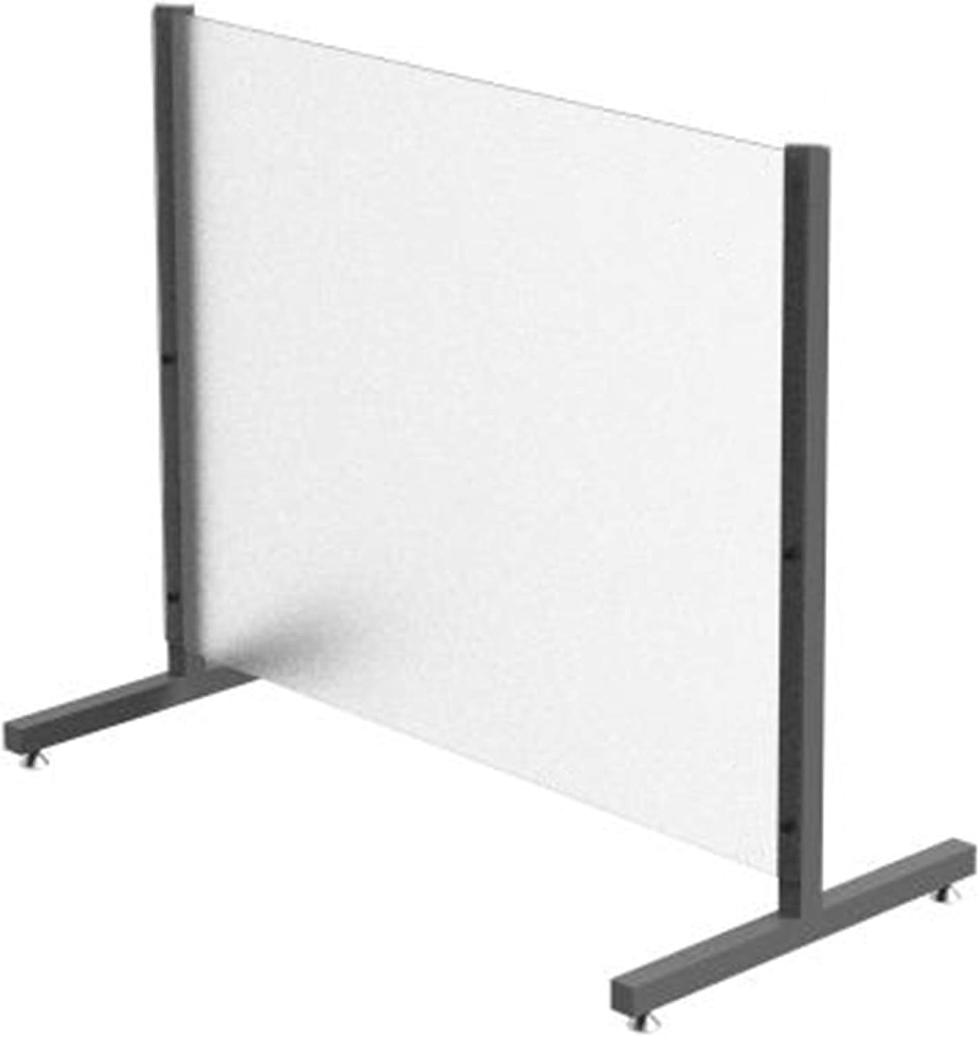 FixtureDisplays® Sneeze Guard Countertop (25"Tall) or Floor (64" Tall), Mount Landscape (28" Wide) or Portrait (22" Wide) Adjustable Plexiglass Clear Acrylic with Metal Frame 10054+10076-2D