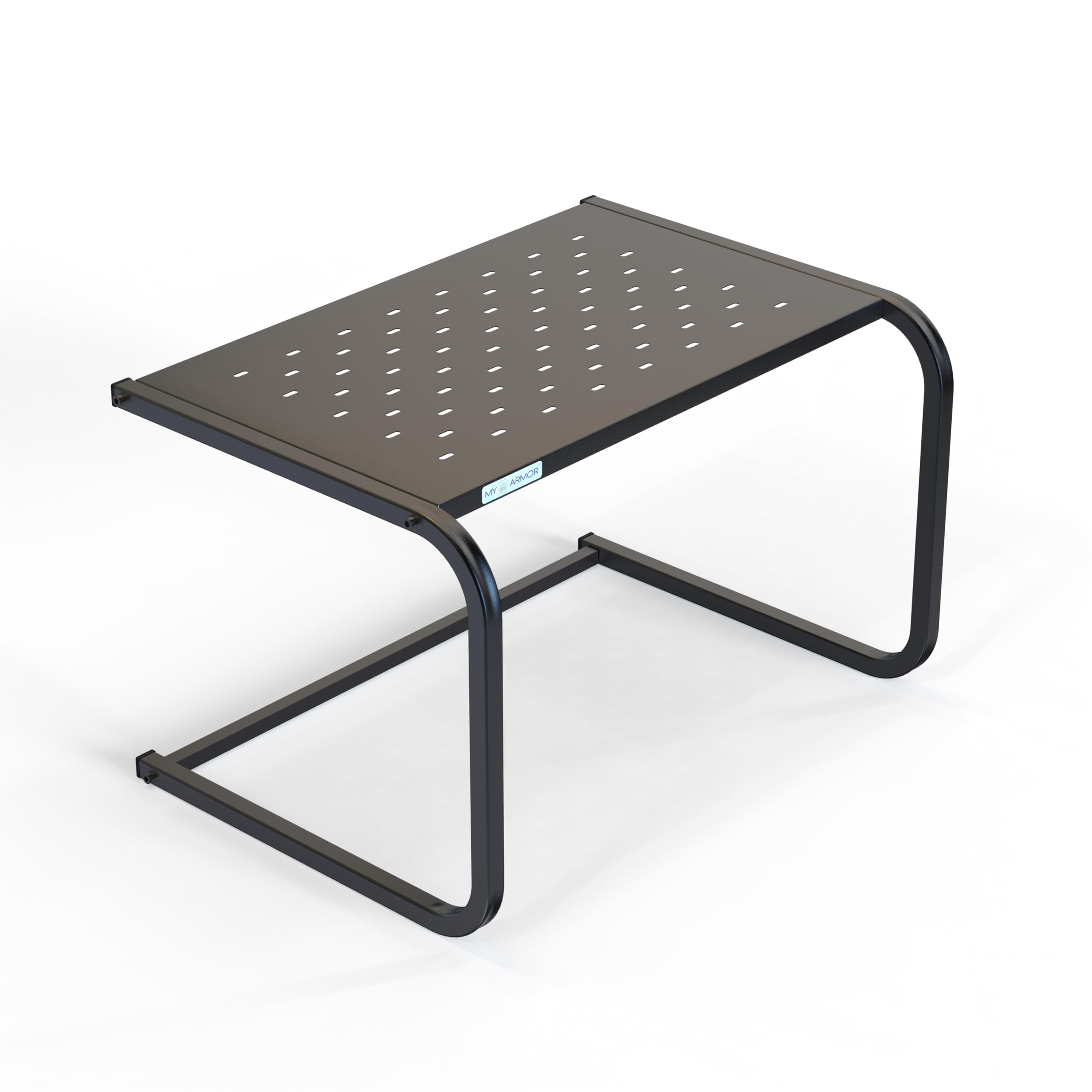 MY ARMOR Platform Top Microwave Stand, Oven Stand for Kitchen Organizer, Utensils Stand for Kitchen, Shelf Dish Rack for appliances, Black