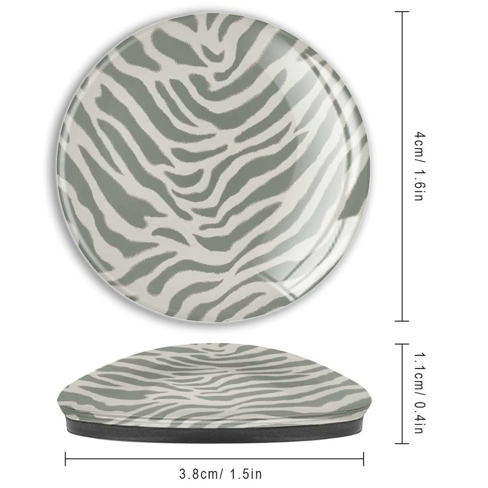 Imanes de nevera con diseño de rayas de tigre, color crema y beige, para pizarra blanca, cristal oriental, imanes fuertes, exóticos, perfectos para refrigeradores, pizarras blancas, mapas,