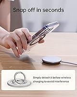 Vista 8 de SYNCWIRE Soporte de Anillo Magnético para Teléfono para MagSafe, Rotación de 360°, Soporte de Agarre para Teléfono Celular, Anillo para Dedo Atril