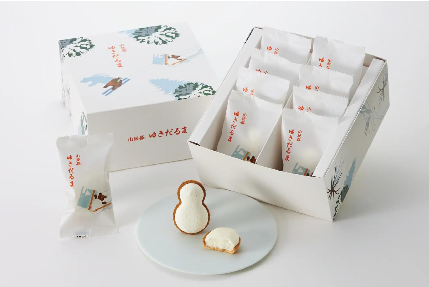 Amazon.co.jp: 【北海道限定】千秋庵 山親爺 雪だるま 1箱 8個