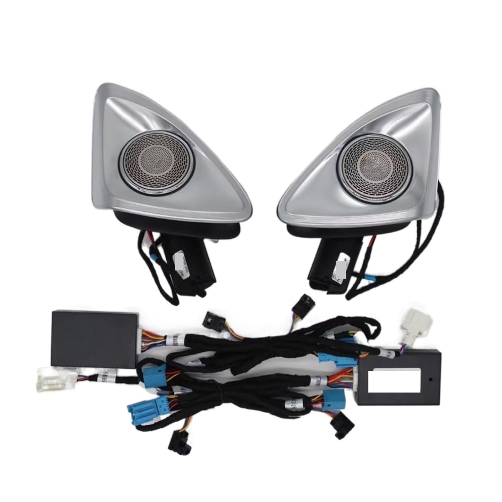 XCZPRKMXY 64 Colors Car 4D Rotating Tweeter LED Light W223 Ambient Lights Compatible with Mercedes Benz Car Left Right Door Side Treble Speakers