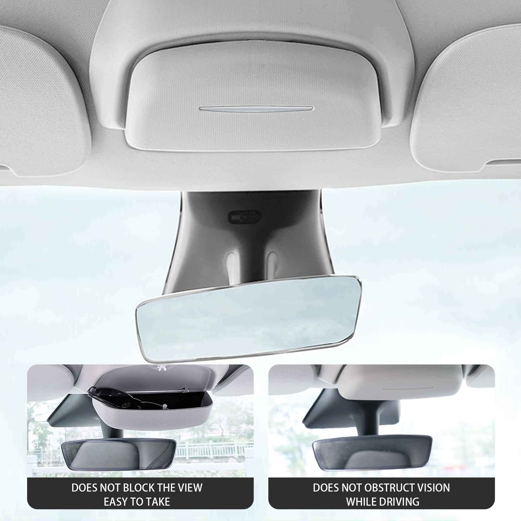 Support Lunettes De Soleil Pour Tesla Model Y/Model 3 - Fixation Sur Visière - Protection Anti-rayures - Installation Facile