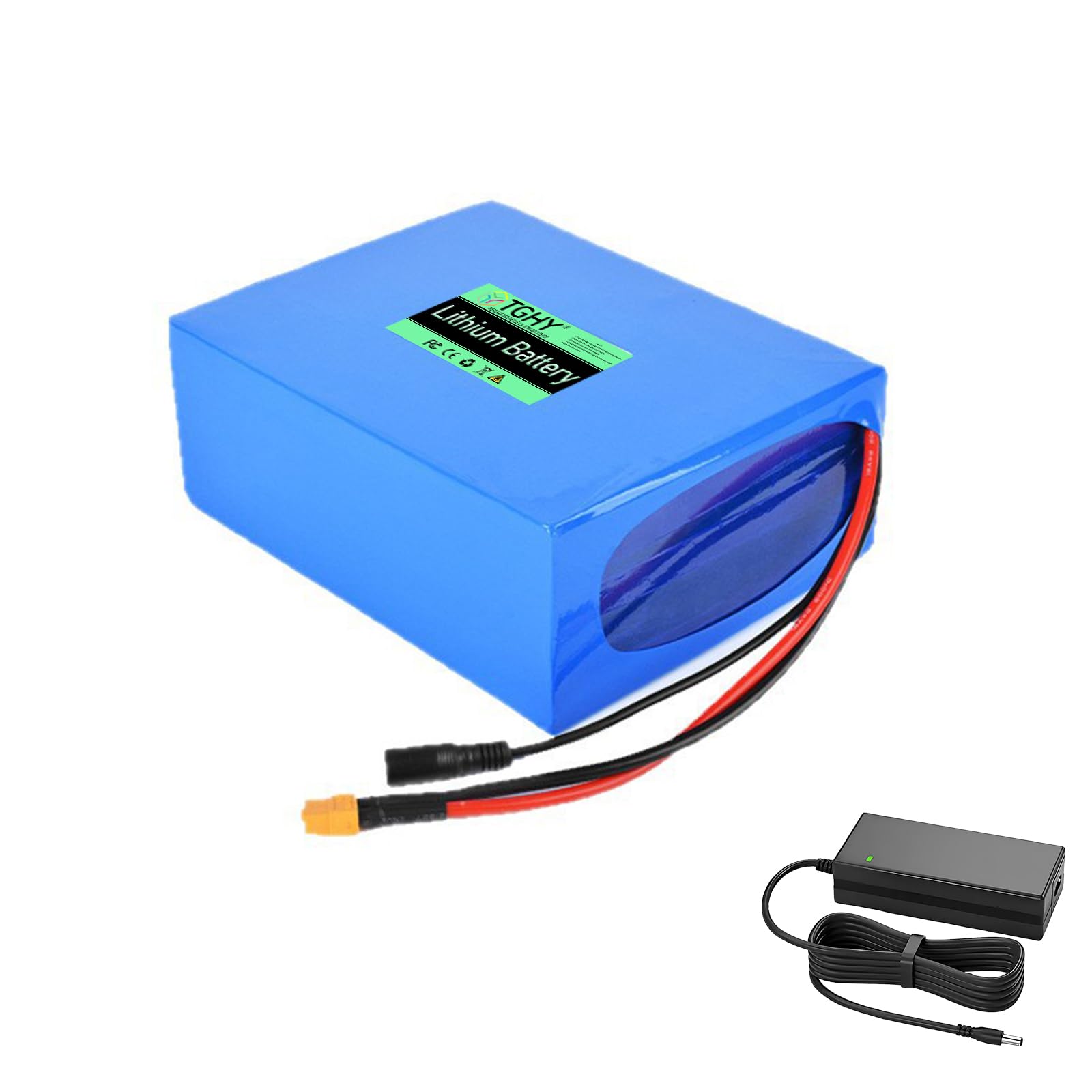 TGHY Ebike Battery 24V 7.8AH 10.4AH 13AH 15.6AH 20.8AH 26AH 31.2AH 36.4AH Lithium Battery 29.4V with Charger and BMS Protection Board,24V7.8AH
