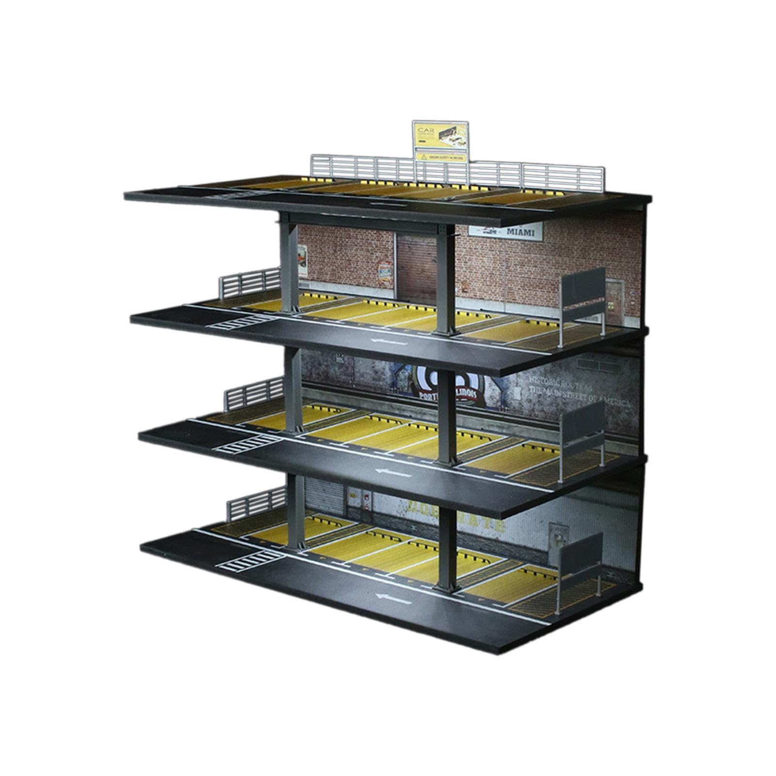 Vetrina per Auto in 1/64, Vetrina, Organizer, Garage, Diorama, Accessorio Decorativo per Foto, Scena in Miniatura, Modello, Auto Giocattolo, Style C
