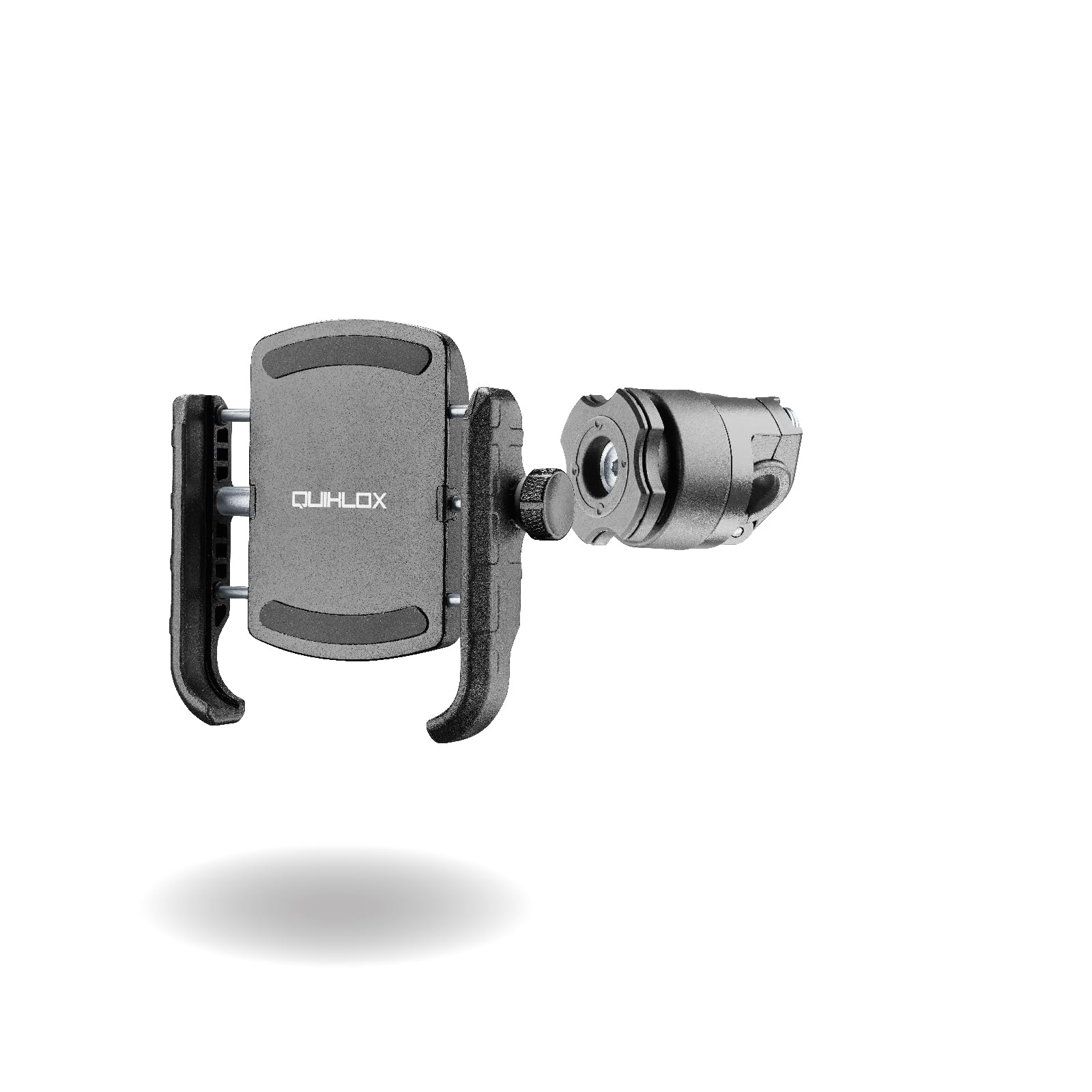 INTERPHONE QUIKLOX - Porta Smartphone Universale (da 3.5" a 7.5") con Attacco a Specchietto o Traversino, Sistema Modulare QUIKLOX, Supporto Porta Cellulare Moto, Aggancio Sgancio Rapido
