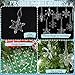 Glass Snowflake Icicle Ornaments for Christmas Tree Decorations - 18Pcs Clear Glass Ornaments Set for Christmas Tree Winter New Year Party Decor Supplies
