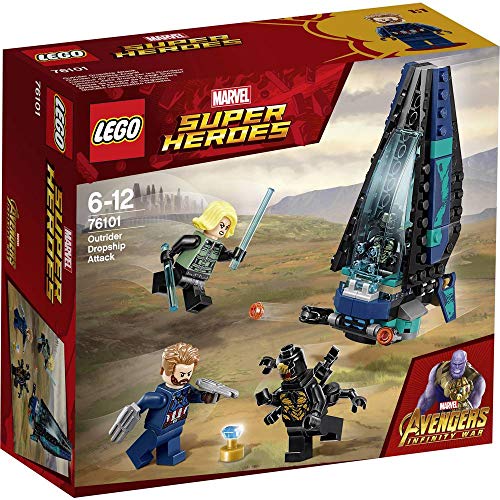Image of LEGO 76101 Marvel Avengers Infinity War Outrider Dropship Attack Playset