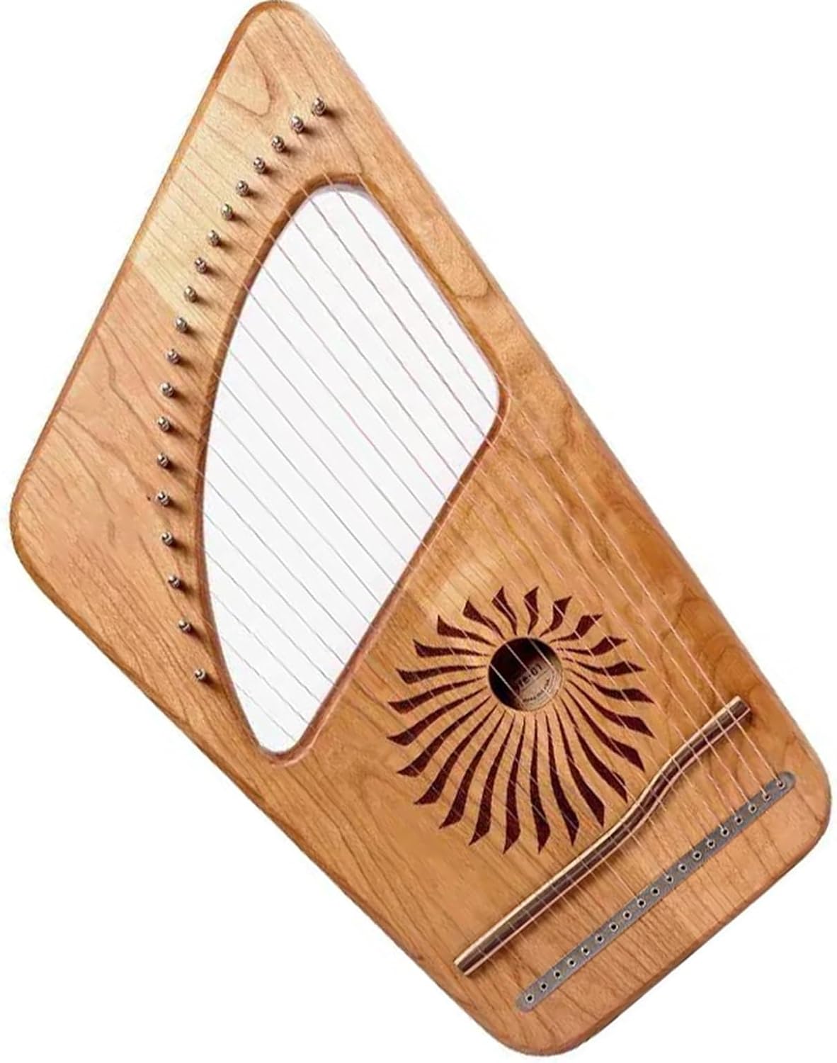 19 Tones Lyre Beginner Adult Practice Portable Wooden Harp String Musical Instrument 19 Tones Lyre Beginner Adult Practice Portable Wooden Harp String Musical Instrument