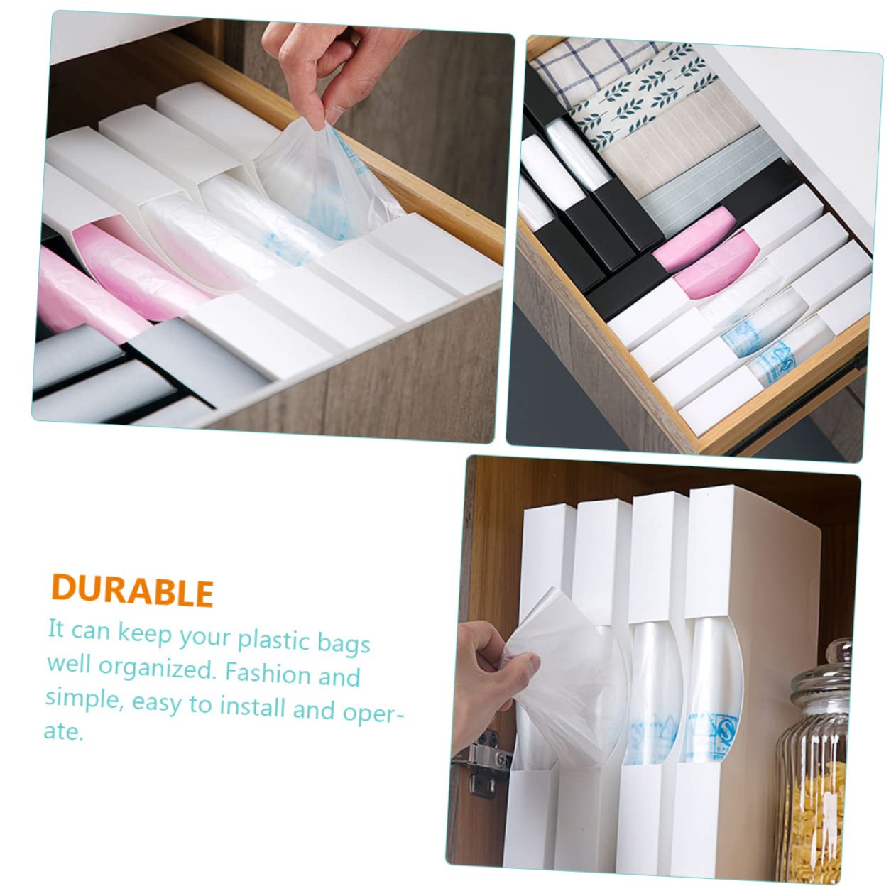 MAGICLULU 6stücke Müllbeutelspender Aus Kunststoff Praktische Aufbewahrungsbox Für Küchenabfälle Organizer Für Müllbeutel Für Küche Bad Und Mehr