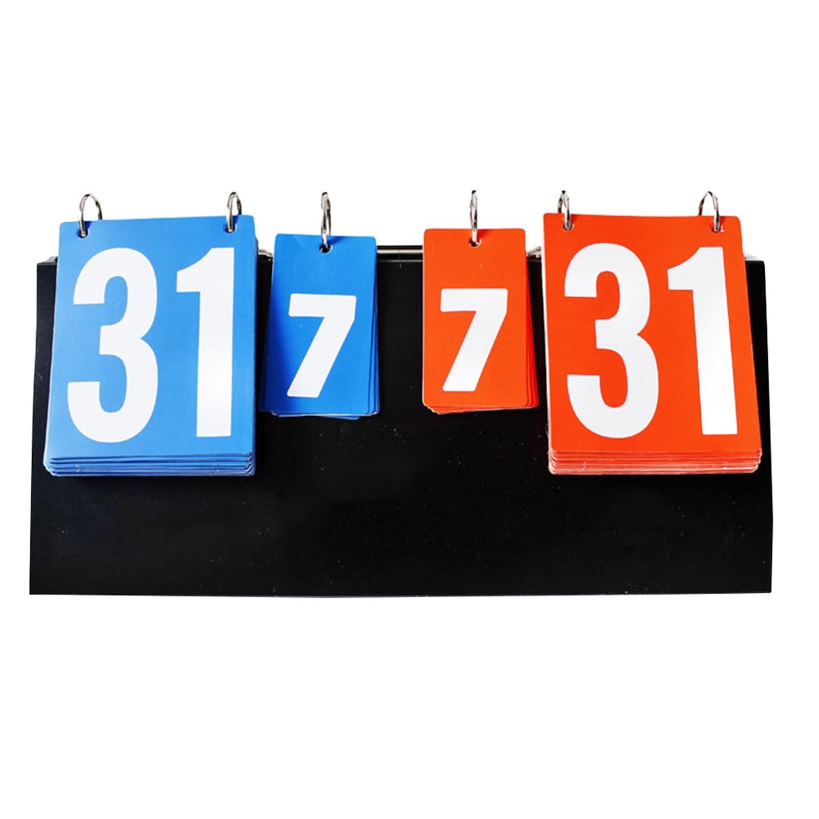 2PCS Tabletops Scoring Board Tragbare Scoreboard Flipper MultiSports Score Flip Leicht Keepers für Tischtennis, Badminton