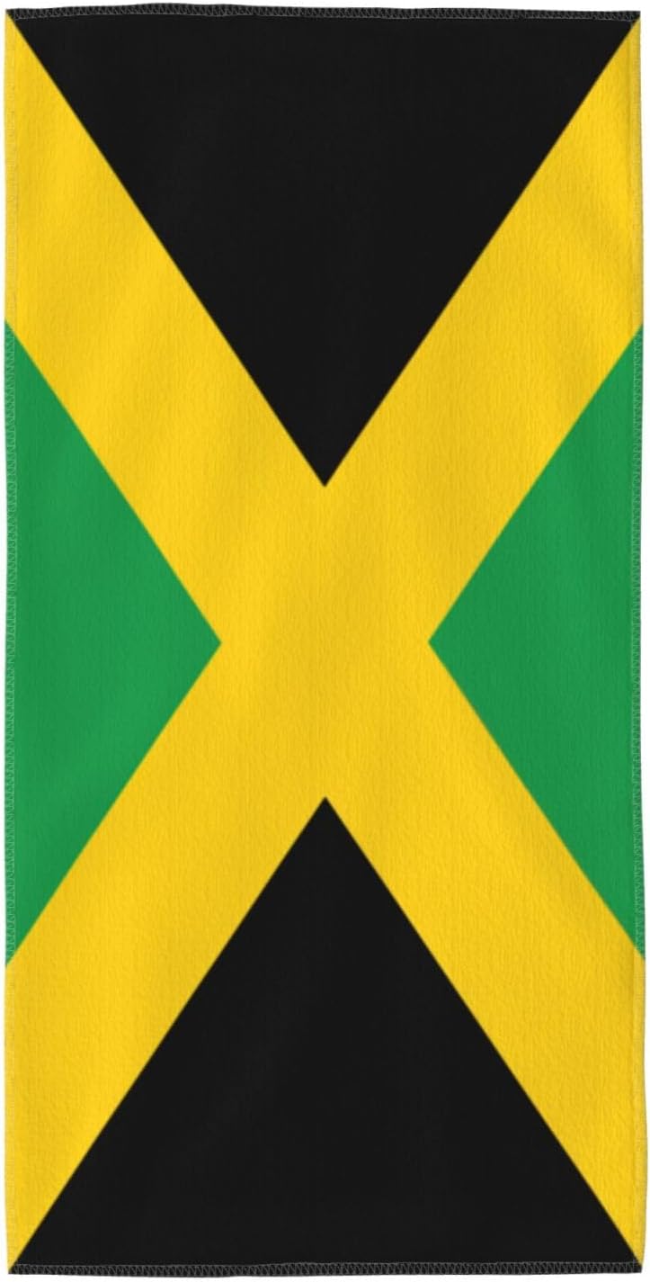 Flag of Jamaica Print Hand Towels for Kitchen, Decorative Bathroom Towels Decor Farmhouse Cute for Men Women Gifts