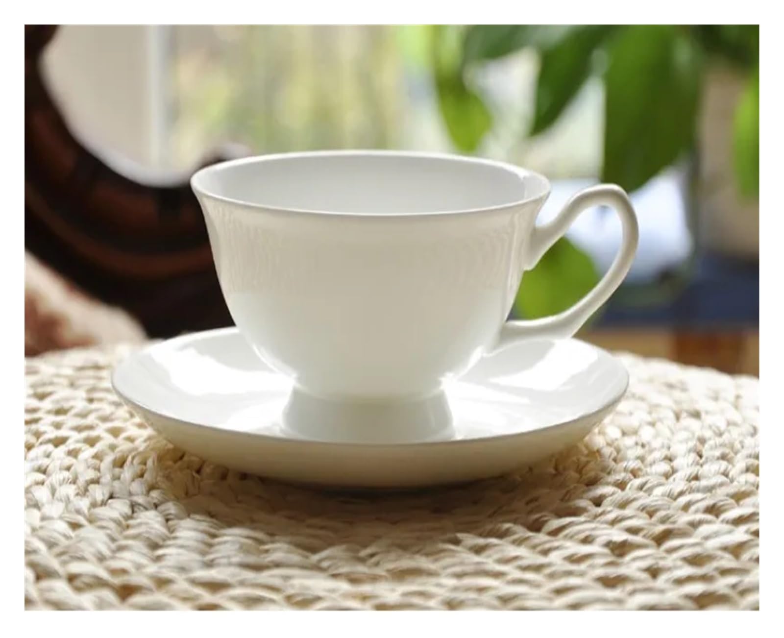 Duże ceramiczne kubki do kawy, Porcelanowy kubek do kawy, spodek, łyżeczka herbaty, zestaw wielokolorowy(B)