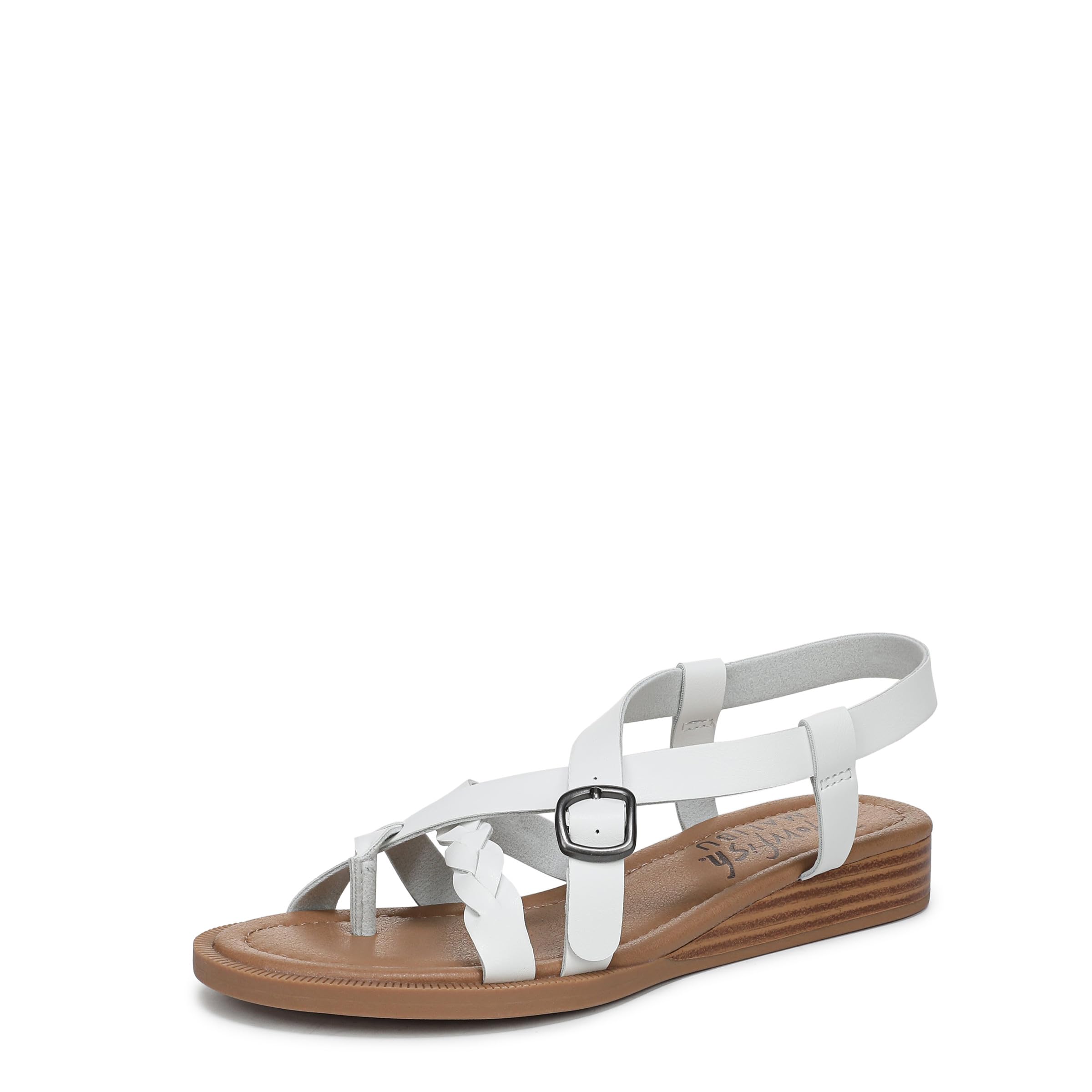 Blowfish Malibu Women's White April Strappy Sandal In | Size: 4