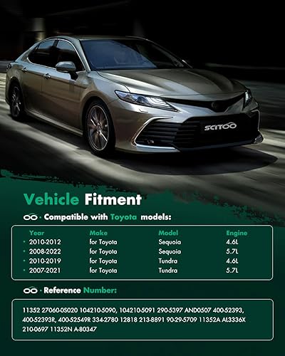 Miniatura 6 de SCITOO Alternador para alternadores 11352 apto para Toyota para Sequoia 2008-2022, para Toyota para Tundra 2007-2021 11352 27060-0S020 400-52393