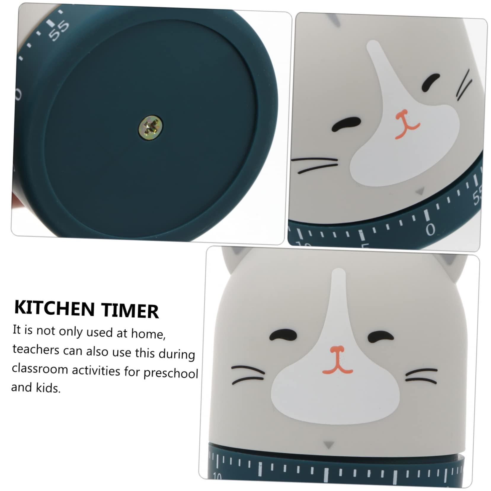 IMIKEYA 3stücke Küchen-Timer Cartoon Design Minuten Mechanischer Kurzzeitwecker Ohne Batterie Für Backen Und Kochen Für Lehrer Und Kinderaktivitäten Lustiger Visueller Timer