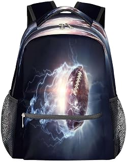 Mochilas escolares de bola de rugby para meninas, estudantes, resistente à água, bola de rúgbi, mochila escolar de viagem para mulheres/homens, mochilas universitárias, Multi, Medium