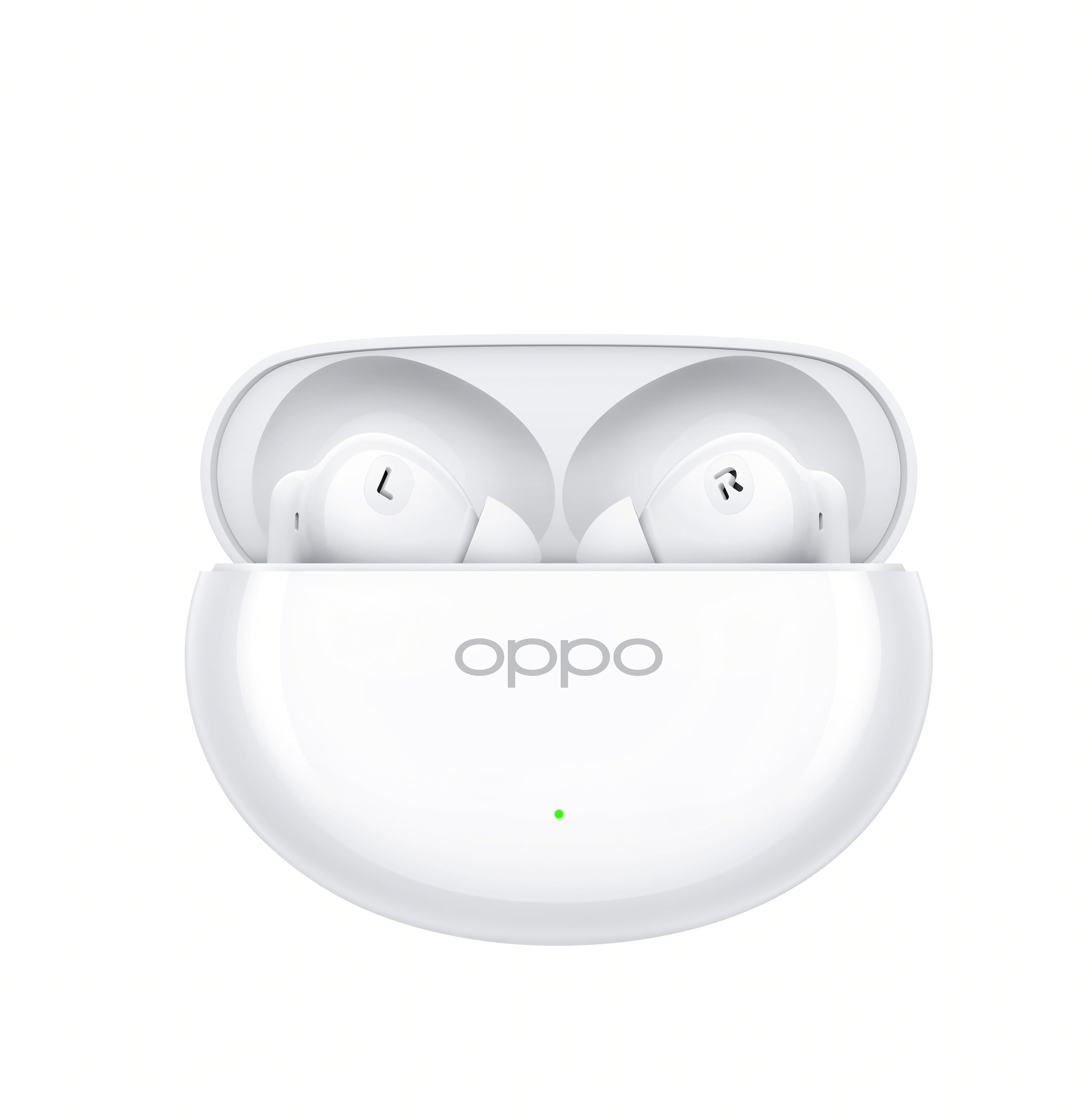 Oppo Enco Air4 Kabellose Kopfhörer mit Surround-Sound, aktive Geräuschunterdrückung, 12 Stunden Akkulaufzeit, geringe Latenz für Gaming und Widerstand IP55, Weiß