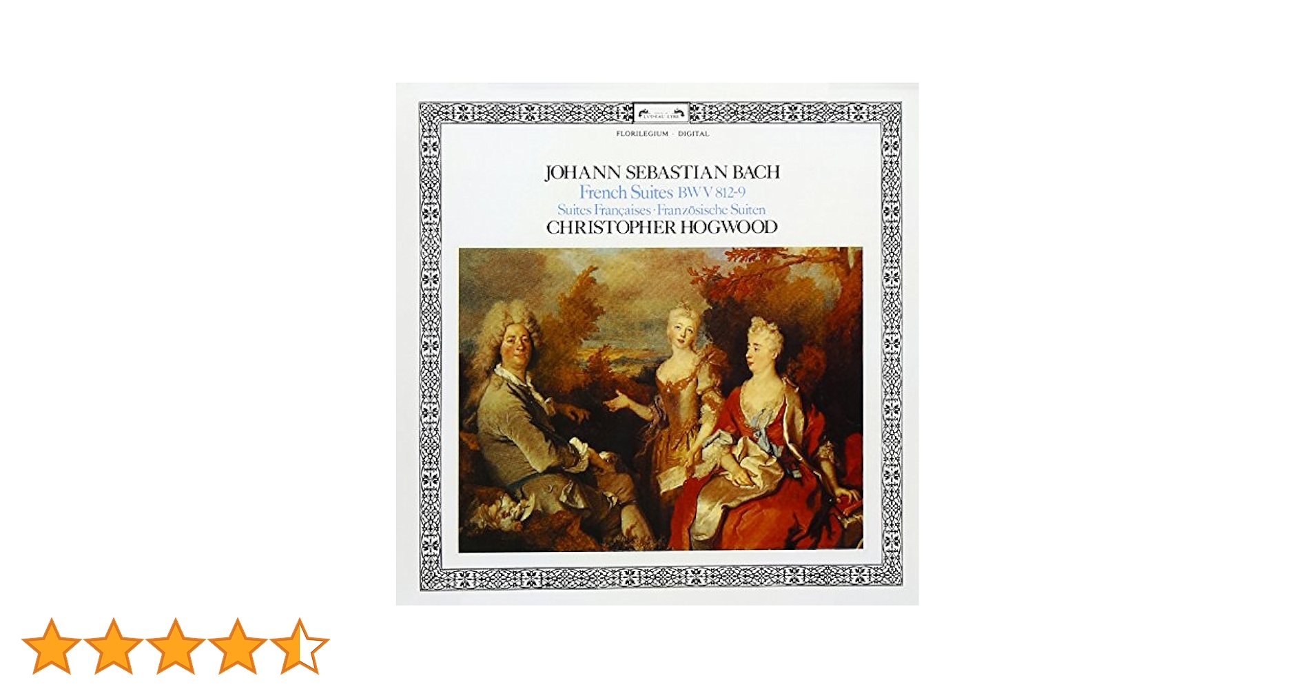 【中古】 J．S．バッハ：フランス組曲 全曲 クリストファー・ホグウッド Amazon.co.jp: バッハ:フランス組曲 全曲: ミュージック