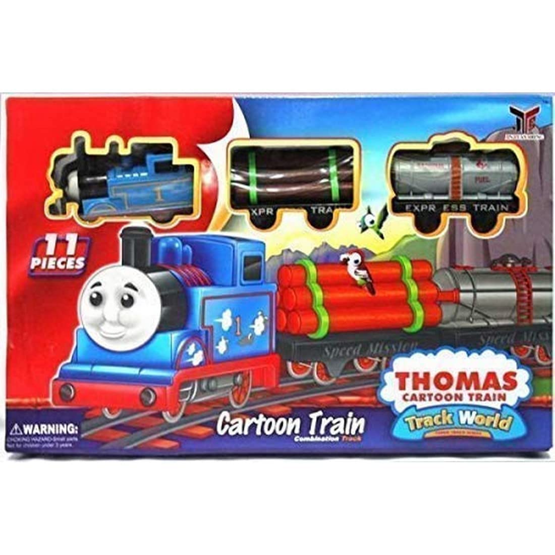 ALTASTA Thomas and Friends Adventures, Small Push Along Thomas Train Engine for Children train with track for kids 5 years (SMALL THOMAS TRAIN M, Multicolor)