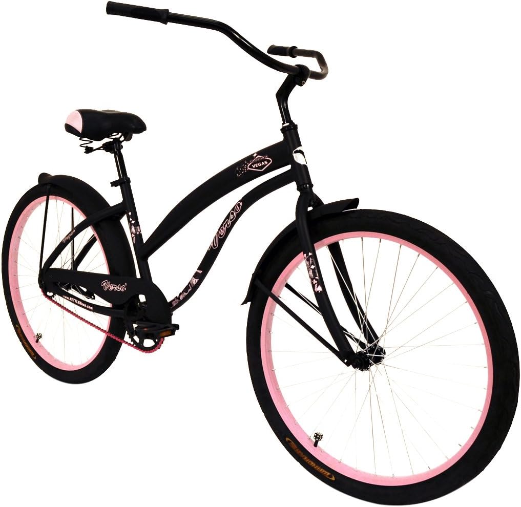 Verso by Kettler 26" Vegas Cruiser 1-Speed Bicycle: Women's Bike, Pink/Black
