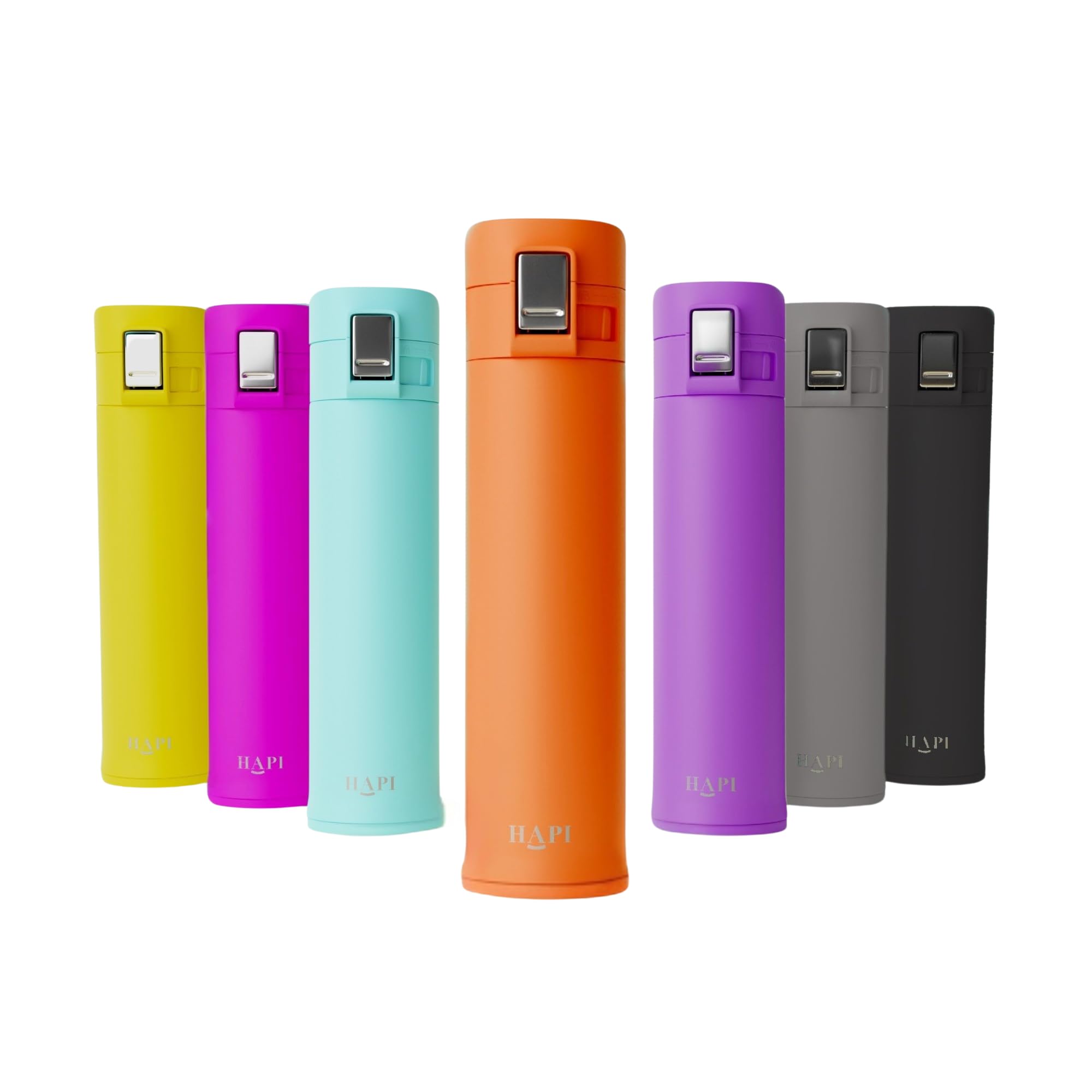 Hapi Flask for Hot Drink Coffee Bottle with Flip Lid | Leakproof Vacuum Cup | 16oz (500ml) | Orange