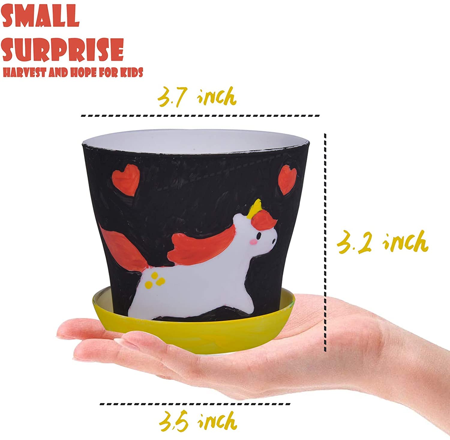 Paint and Plant Flower Growing Kit for Kids - Set of 3, Flower Pots to Paint, Arts and Crafts, Kids Gardening Tools Kit, Perfect Birthday or Project Easter Gift for Girls Ages 4 5 6 7 8 9 10 11 12 - Image 5