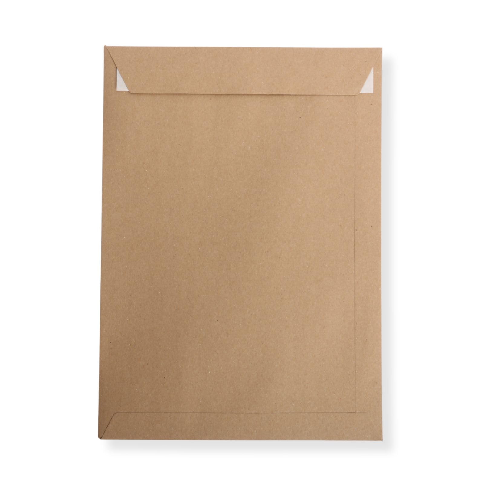 500 St. Versandtaschen extra stark 120 gr. DIN A4 C4 braun mit Fenster Kuvert Haftklebend Briefumschläge HK