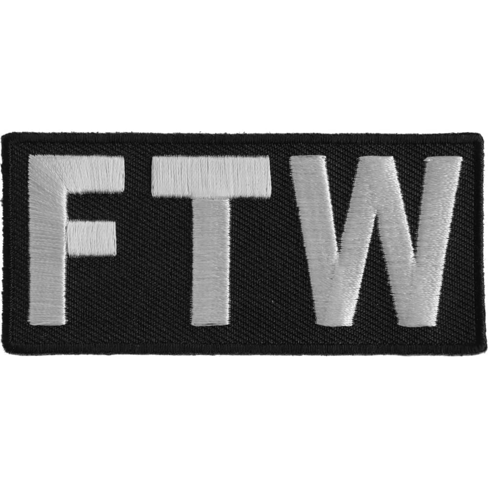 Ivamis Trading FTW Patch - Forever Two Wheels - 3.25x1.5 inch