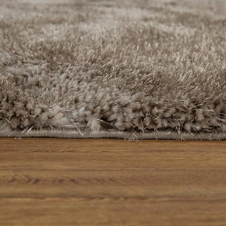 Image of Soft Shaggy Rug for Living Room, Bedroom & Home Decor Fluffy & Cozy Floor Carpet for Modern Interiors (Beige-01,3X5 FEET)