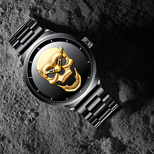 Orologi Quadrante Grande da Uomo Nero Uomini