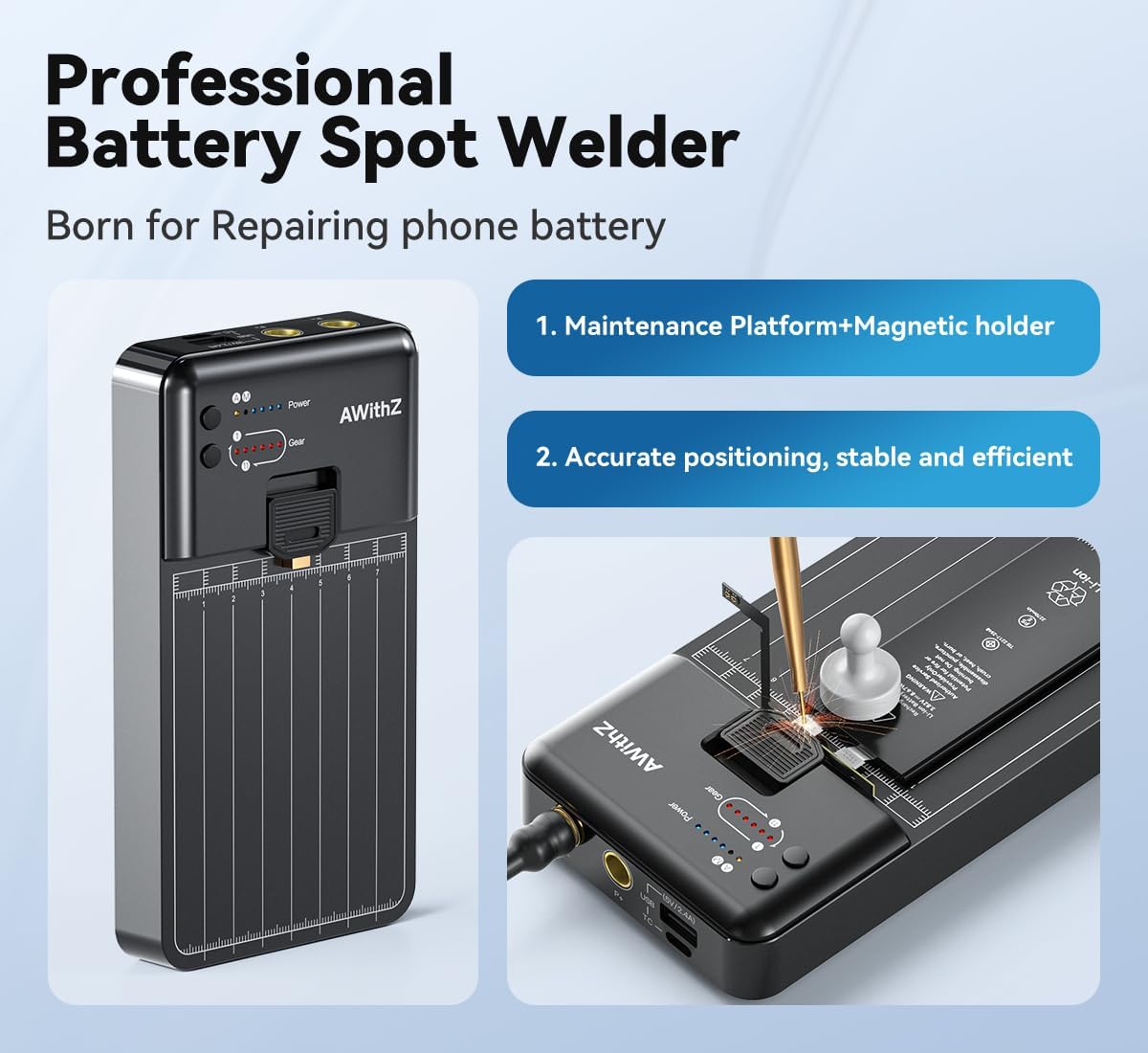 AWithZ Professional Battery Spot Welder