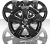 Set of 4 17 5 Spoke Wheel Skins for Jeep Patriot 2011-2017 - Gloss Black