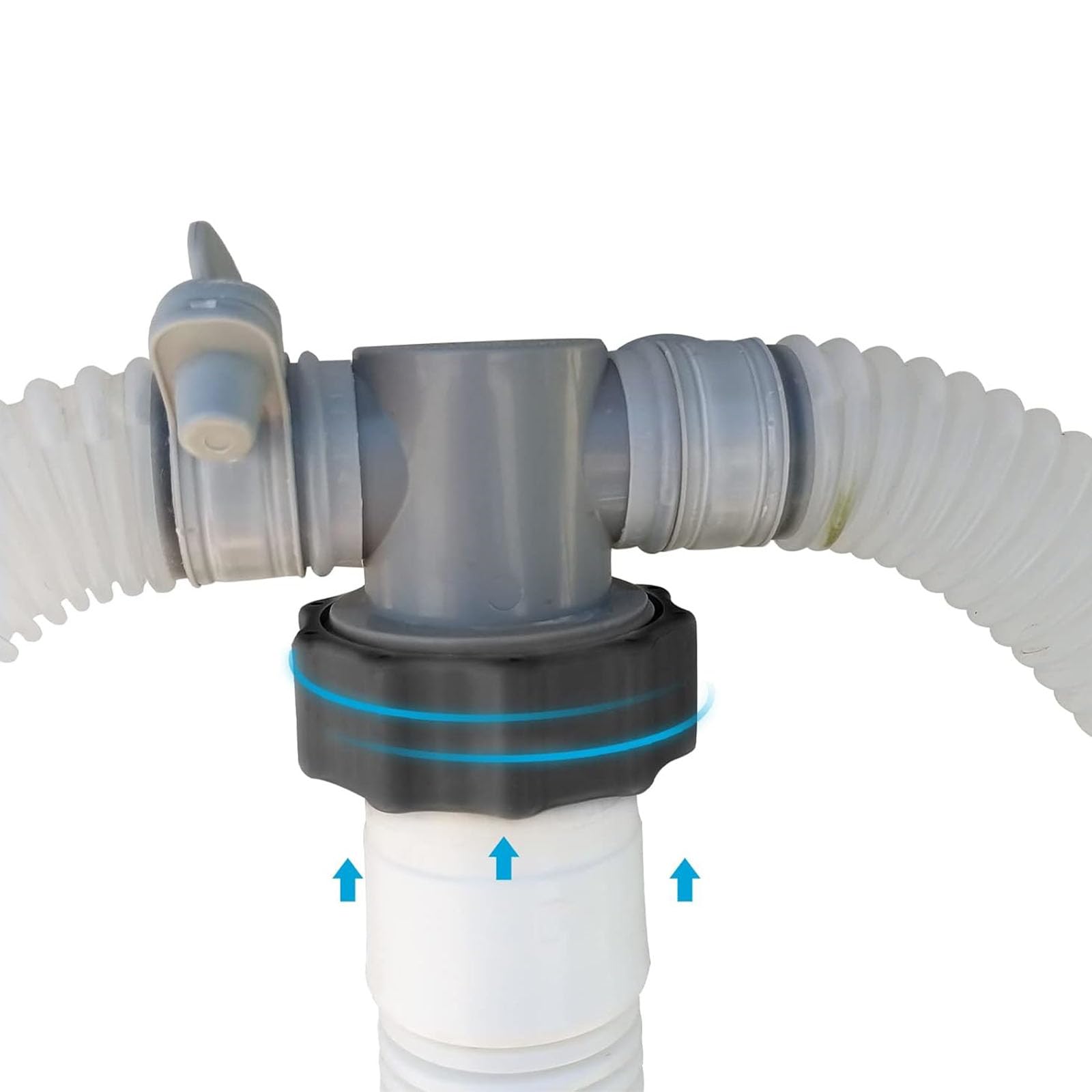 3,8 cm Durchmesser Poolfilterschlauch-Adapter Anschluss für oberirdische Schwimmbäder und Salzwasser