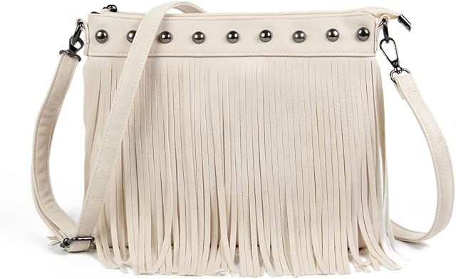 LHHMZ Women Fashion Hobo Fringe Shoulder Bags Vintage Small Tassel Crossbody Purse Bags