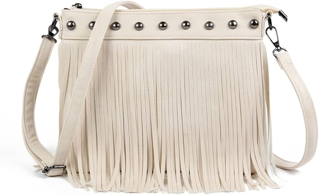 LHHMZ Women Fashion Hobo Fringe Shoulder Bags Vintage Small Tassel Crossbody Purse Bags