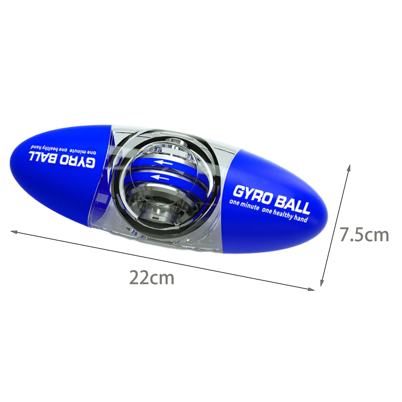 Gyro Ball Entrenador de Muñeca para Fortalecer Antebrazo Bola Giratoria Ejercitador de Mano Diseño Portátil Material Resistente Adecuado para
