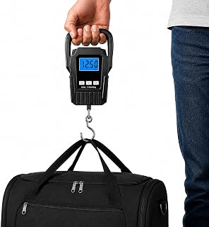 Ultechnovo Digital Hanging Luggage Scale Portable Handheld Baggage Scale For Travel Suitcase Scale For Traveling With Lcd Display 50Kg/110Lb