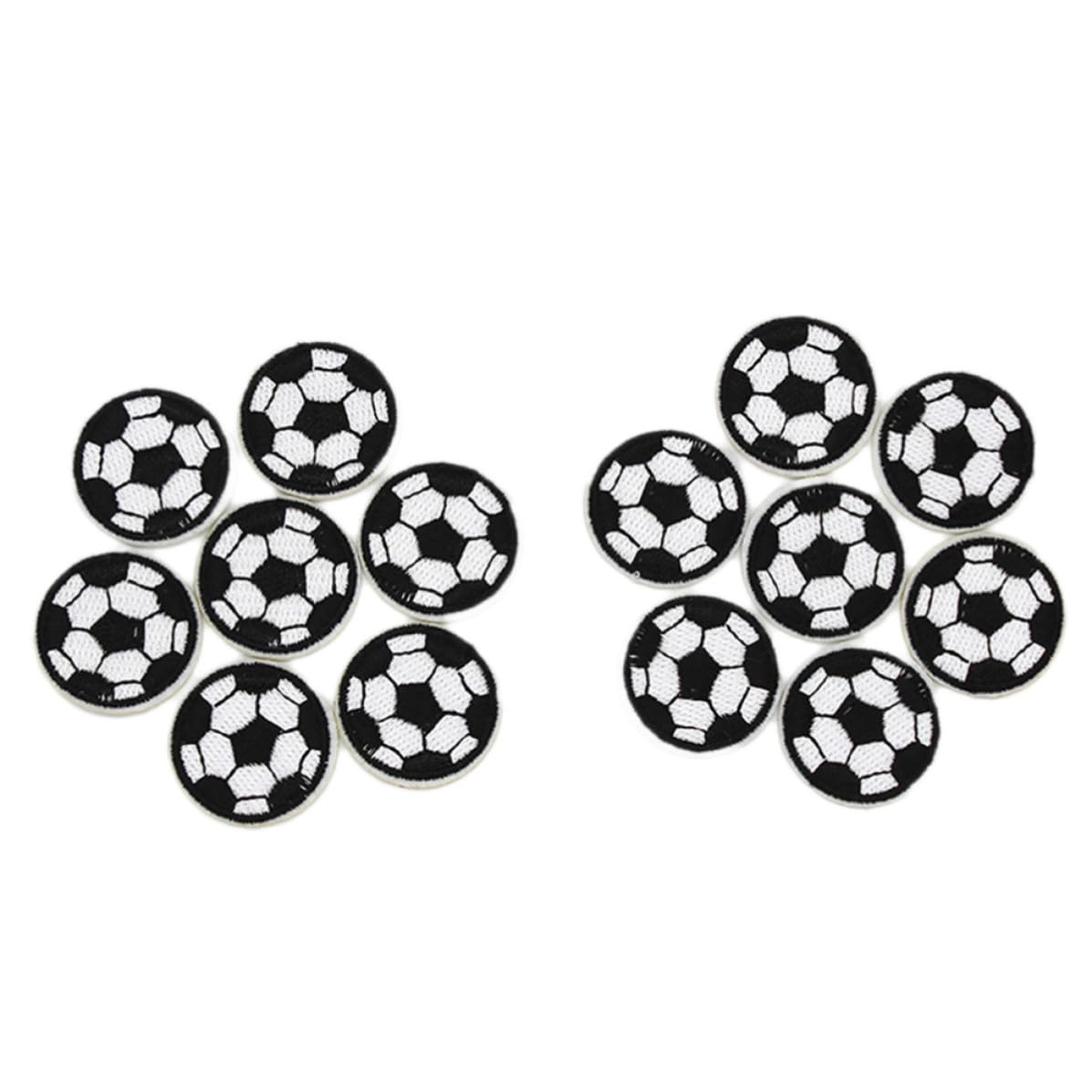 SECFOU 10 Parches de Fútbol Bordados para Coser en Chaquetas y Jeans, Tejido Resistente, Ideales para Proyectos de Manualidades y Decoración de Ropa