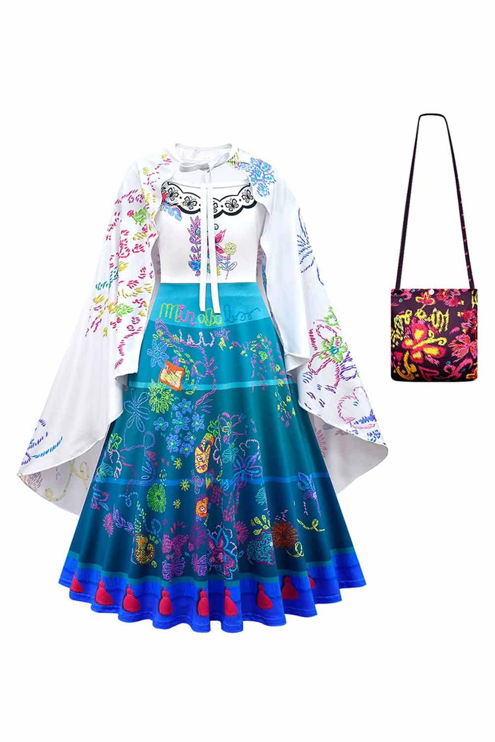Buy Encanto Costume Kids Mirabel Madrigal Dress Cosplay Mirabel