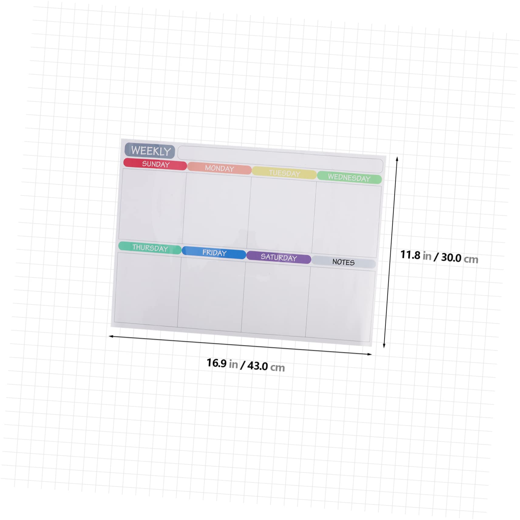 SHINEOFI 3sets Per Frigorifero Lavagna Cancellabile Settimanale e Mensile Planner Organizzatore Per Note Programmazione e Attività Design