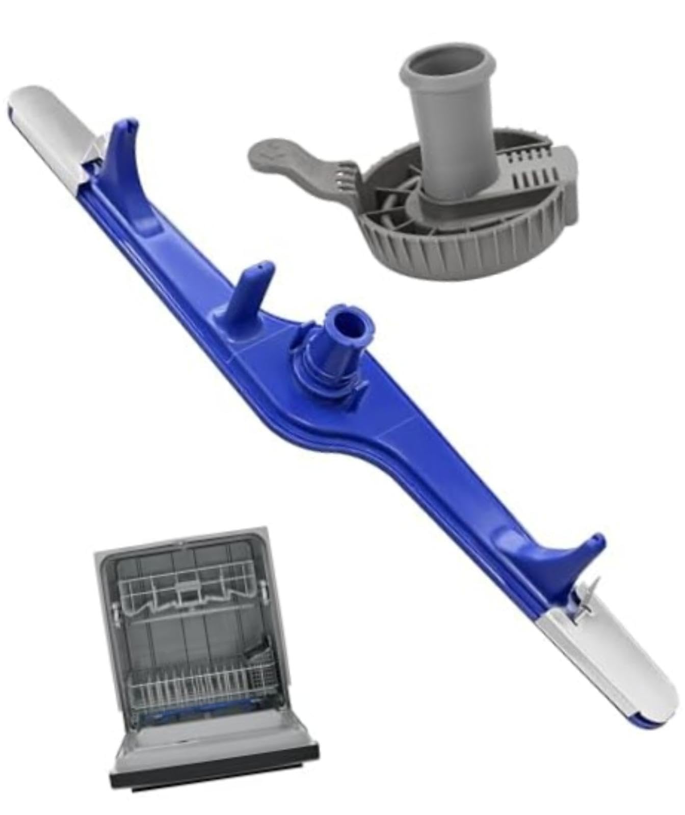 5304517203 1545680 Unterer Sprüharmsatz für Geschirrspüler, komplett mit 5304518968 Halterung 5304506518, für Frigidaire, Passend für Kenmore 154568002 154414101 154250901 Eap12585623
