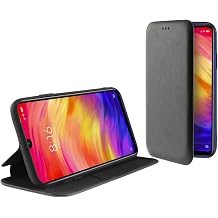 BigBuy Tech S1903289 Folio Case for Mobile Redmi Note 7 Ne Grams Black