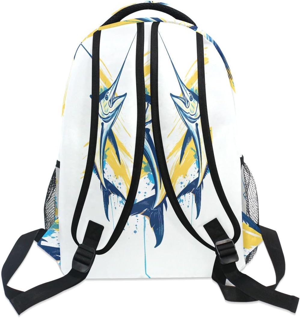 Fish Backpack for School Lightweight Backpack for Boys Girls Schoolbag Bookbag for Kids - Image 5