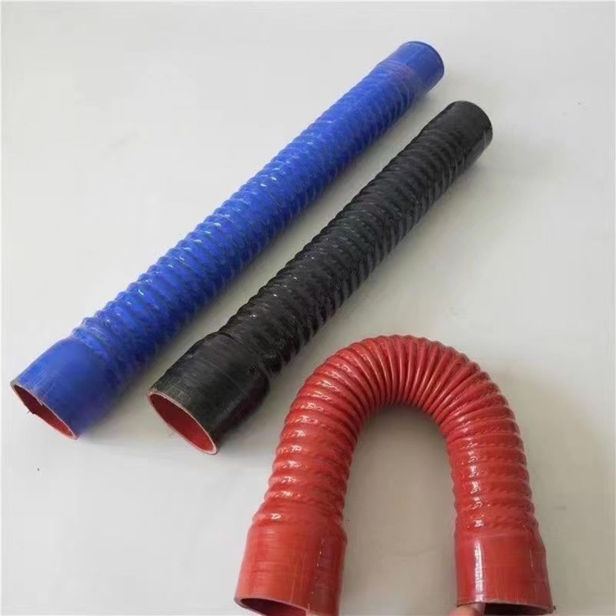 ID 30-100 mm Tubo de radiador de manguera flexible de silicona universal para entrada de aire Junta de goma de alta presión y alta temperatura-Rojo, 700 mm, ID 95 mm