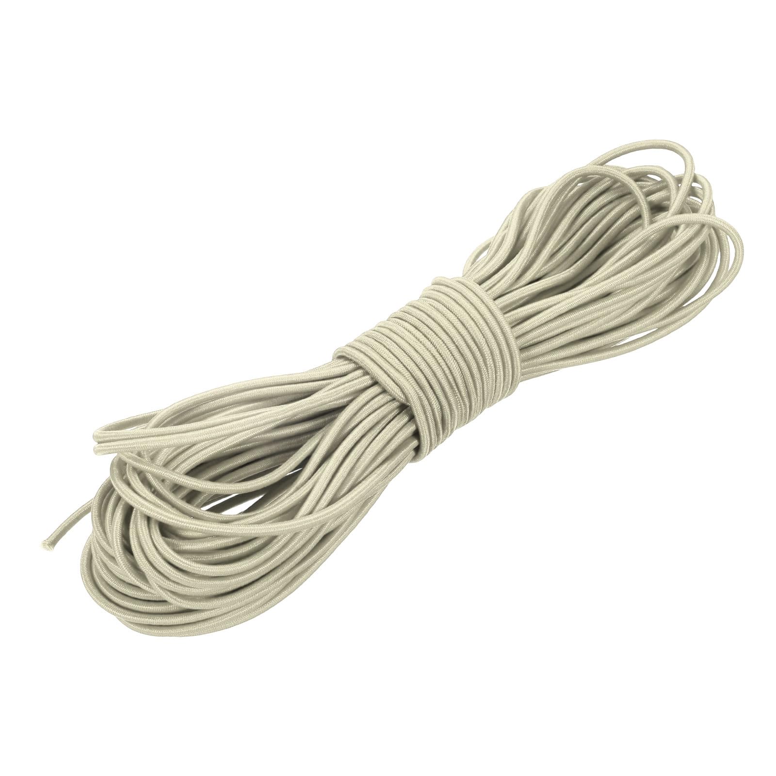 PATIKIL Elastic Bungee Cord, (3/32" x 67 Ft, Beige) Heavy Duty Polyester Bungee Cord Suit for - DIY Projects Kayak Strap Tarp Tie Down Canopy Boating Camping Tent