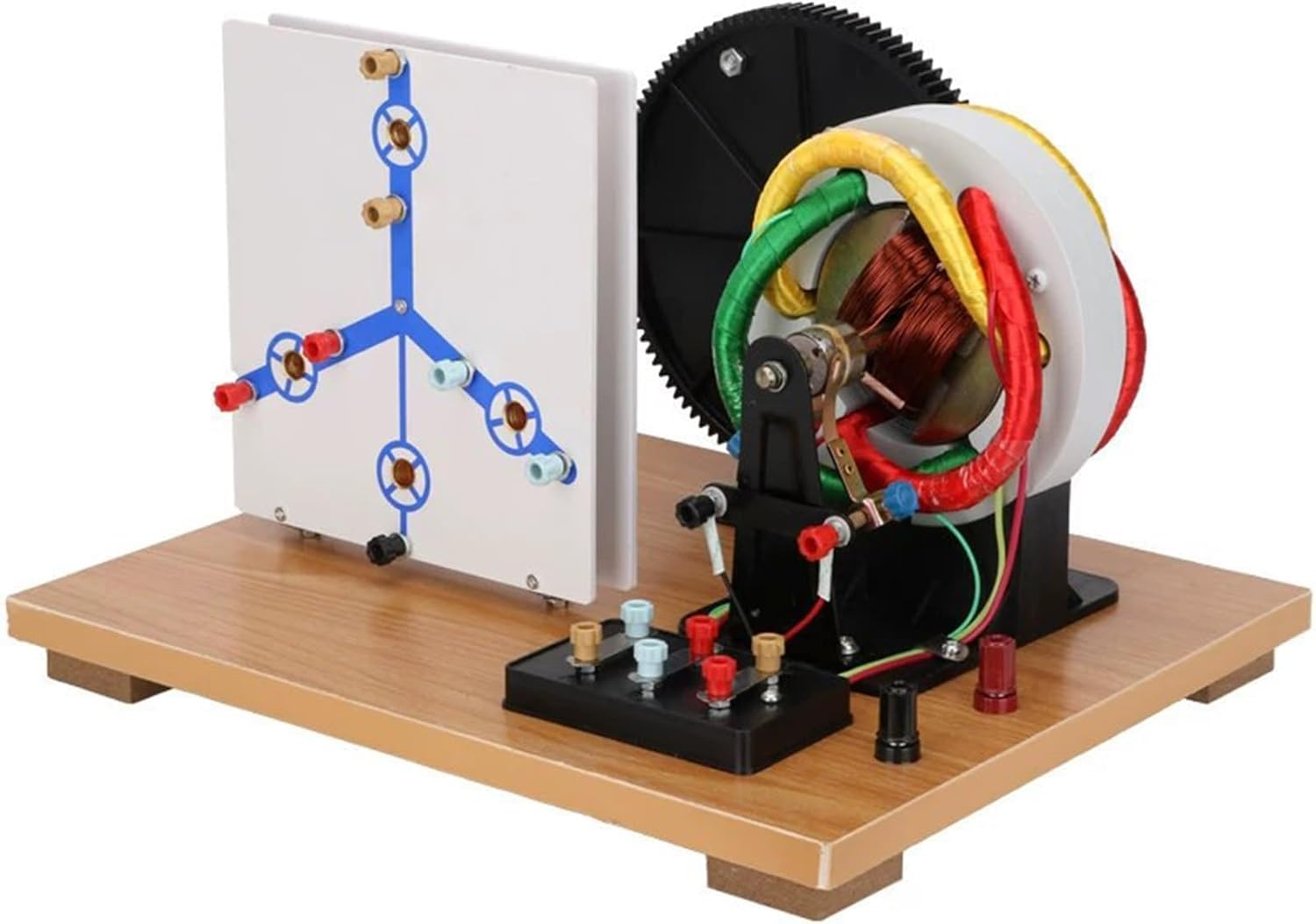 Modello Fisico Di Generatore Trifase Ca/cc A Manovella, Generatore Dinamo Fai-da-te A Scopo Didattico, Kit Per Esperimenti Di Fisica Per La Didattica In Laboratorio.